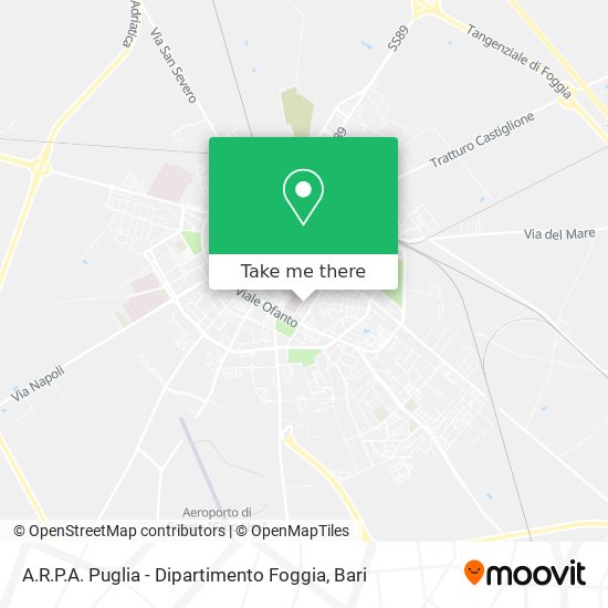 A.R.P.A. Puglia - Dipartimento Foggia map
