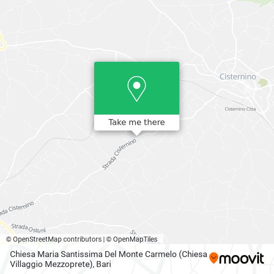 Chiesa Maria Santissima Del Monte Carmelo (Chiesa Villaggio Mezzoprete) map