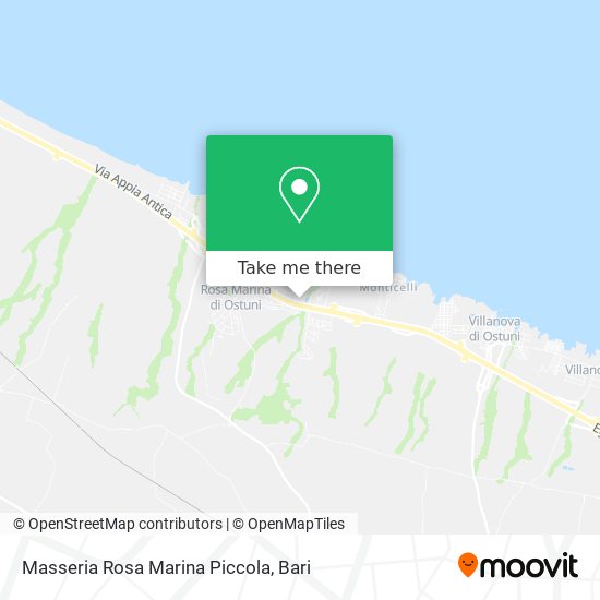 Masseria Rosa Marina Piccola map