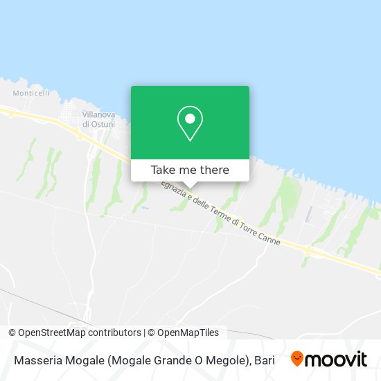Masseria Mogale (Mogale Grande O Megole) map