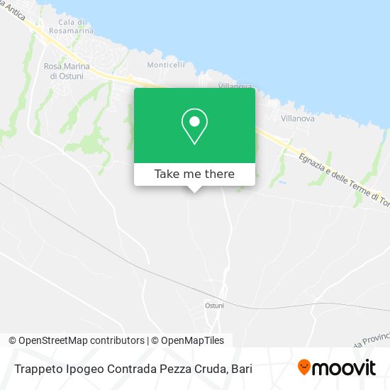 Trappeto Ipogeo Contrada Pezza Cruda map