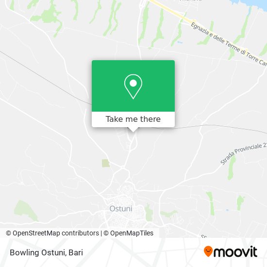 Bowling Ostuni map