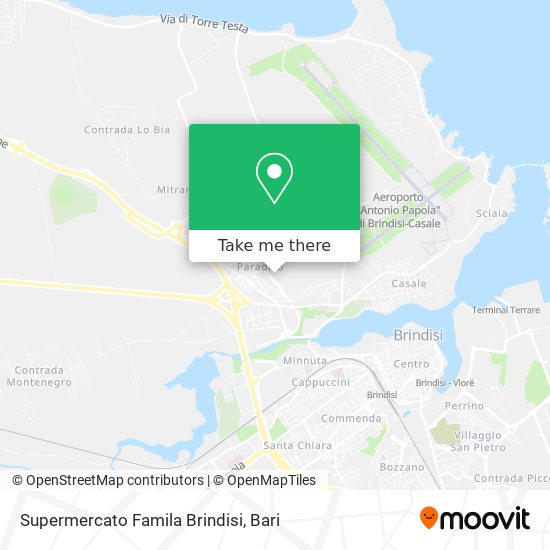 Supermercato Famila Brindisi map