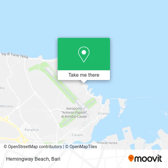 Hemingway Beach map