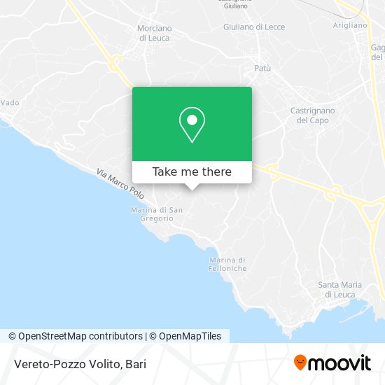 Vereto-Pozzo Volito map