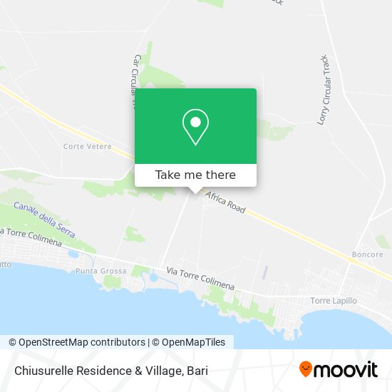 Chiusurelle Residence & Village map