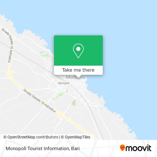 Monopoli Tourist Information map