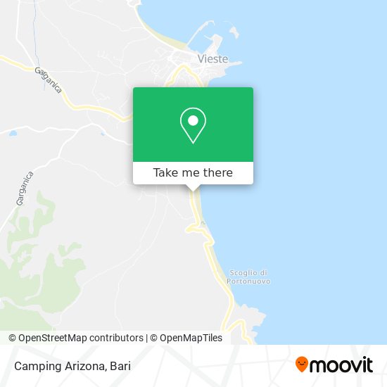 Camping Arizona map