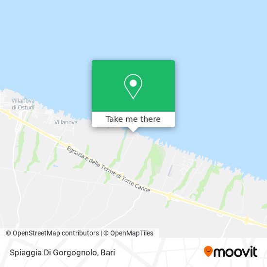 Spiaggia Di Gorgognolo map