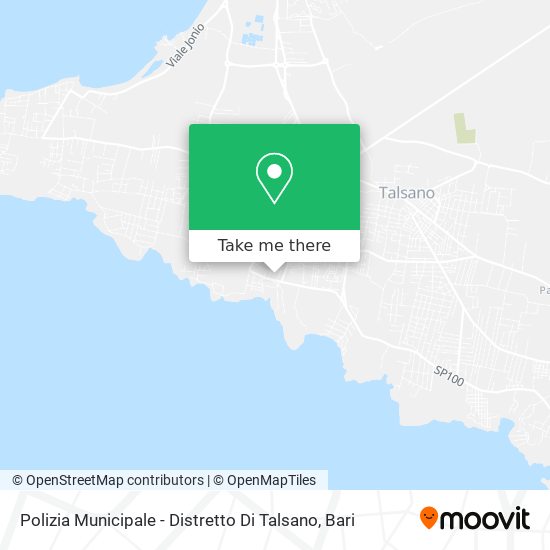 Polizia Municipale - Distretto Di Talsano map