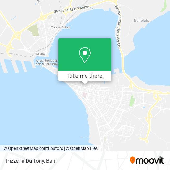 Pizzeria Da Tony map