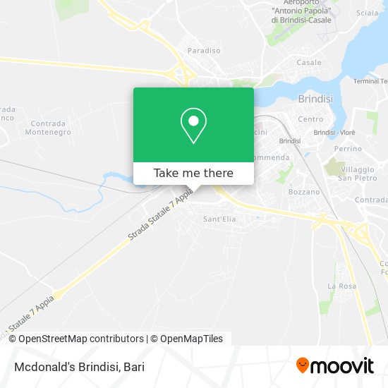 Mcdonald's Brindisi map