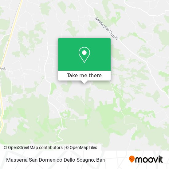 Masseria San Domenico Dello Scagno map