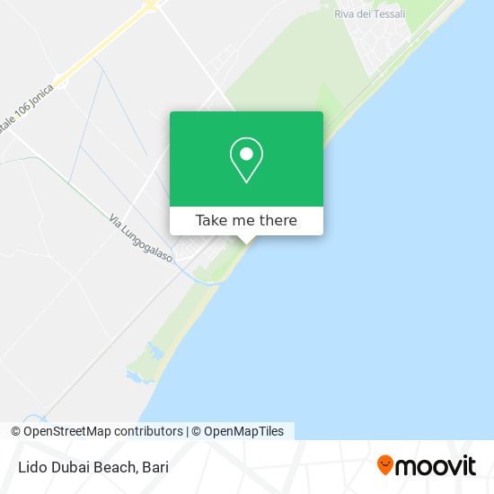Lido Dubai Beach map