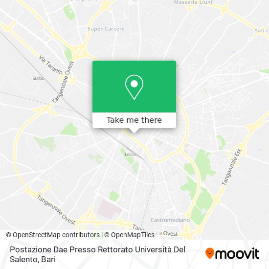 Postazione Dae Presso Rettorato Università Del Salento map