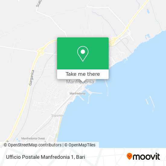 Ufficio Postale Manfredonia 1 map