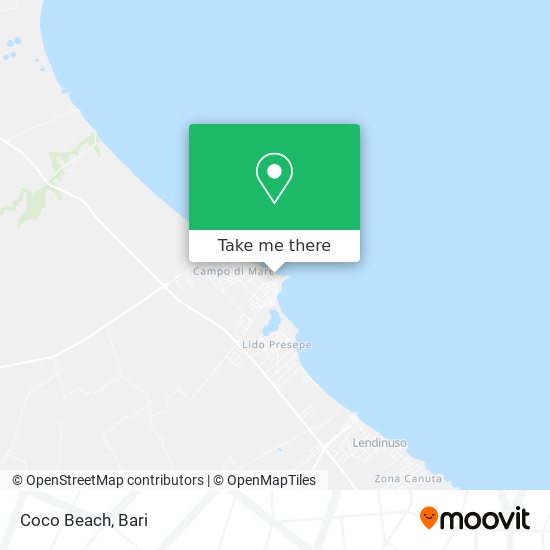 Coco Beach map