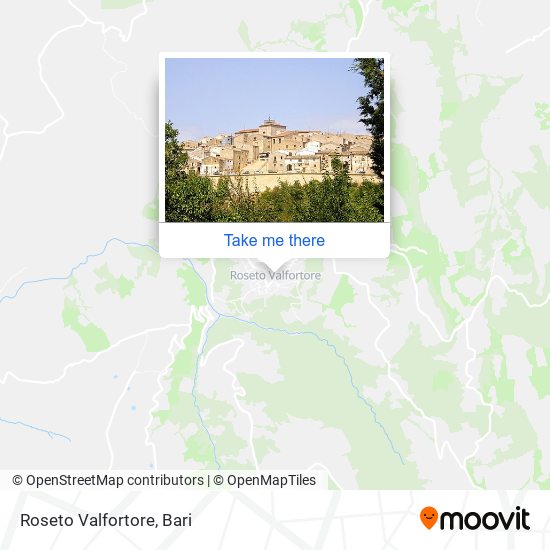 Roseto Valfortore map