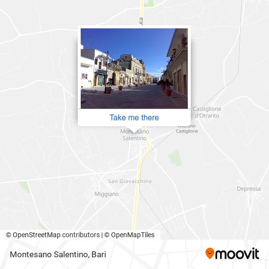 Montesano Salentino map