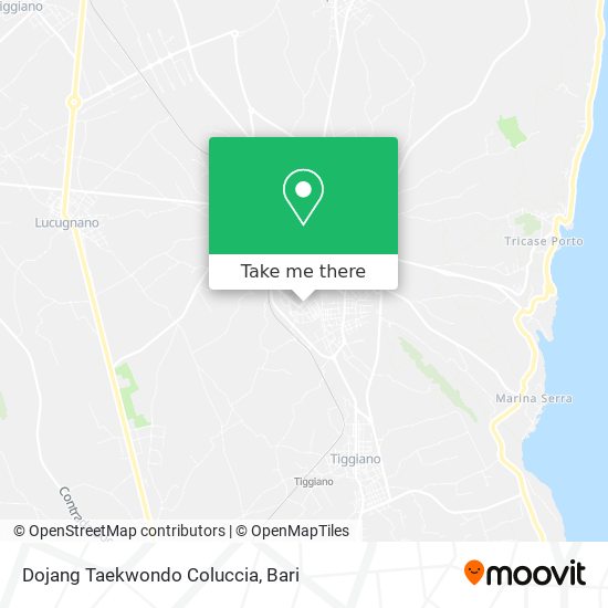 Dojang Taekwondo Coluccia map
