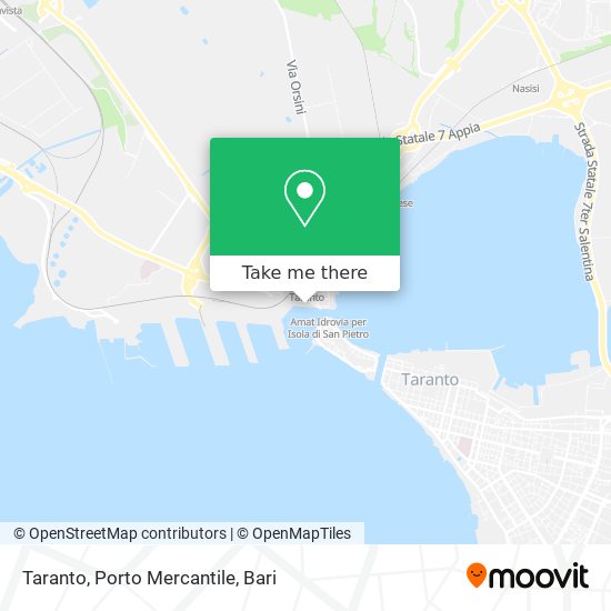Taranto, Porto Mercantile map