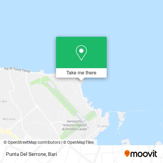 Punta Del Serrone map