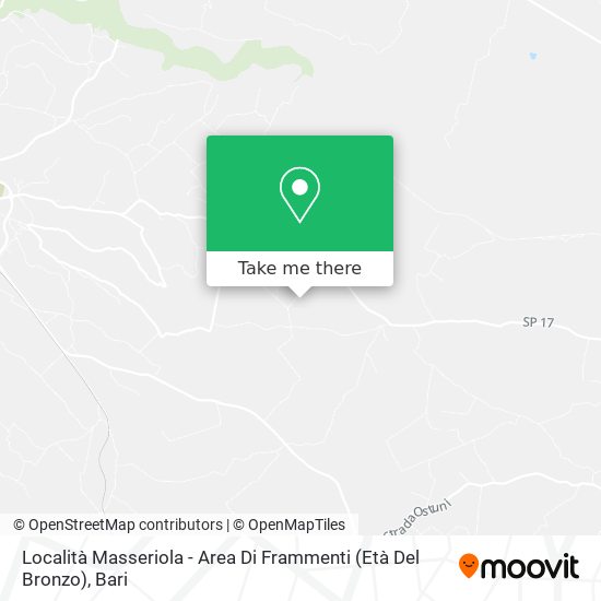 Località Masseriola - Area Di Frammenti (Età Del Bronzo) map