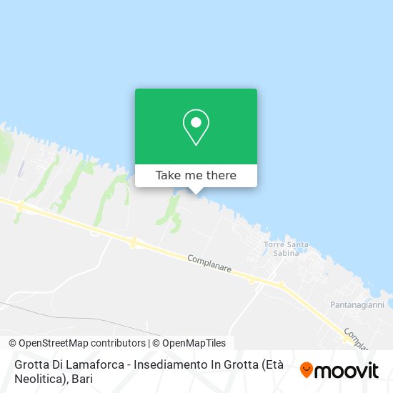 Grotta Di Lamaforca - Insediamento In Grotta (Età Neolitica) map