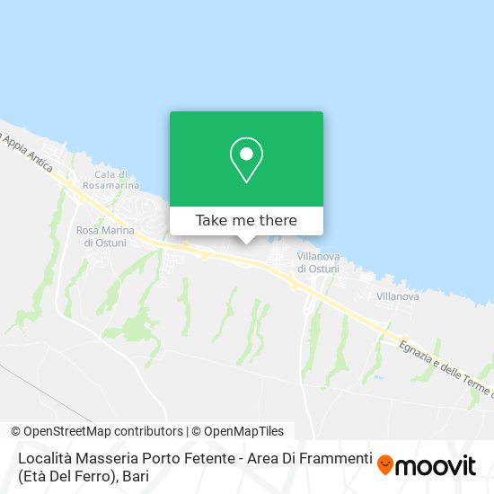 Località Masseria Porto Fetente - Area Di Frammenti (Età Del Ferro) map