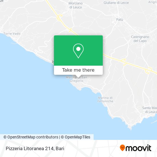 Pizzeria Litoranea 214 map