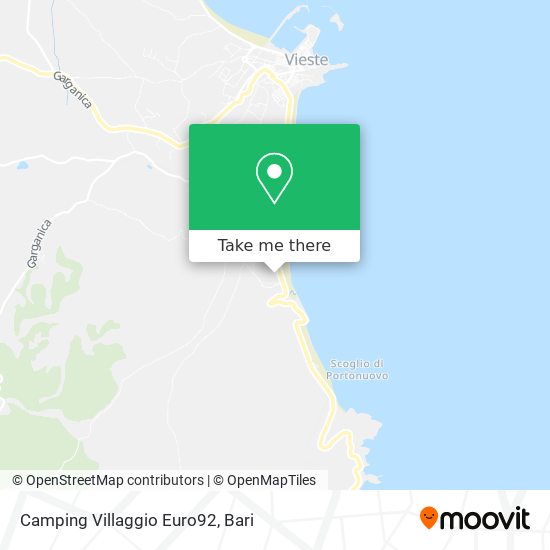 Camping Villaggio Euro92 map