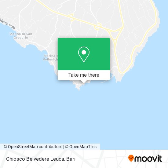 Chiosco Belvedere Leuca map
