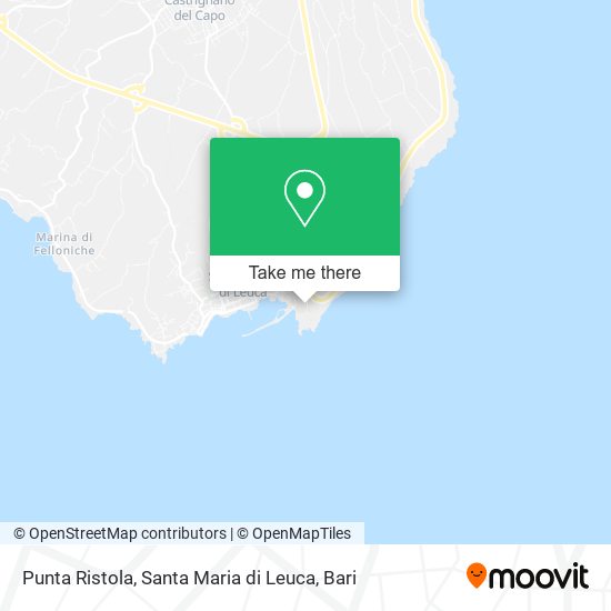 Punta Ristola, Santa Maria di Leuca map