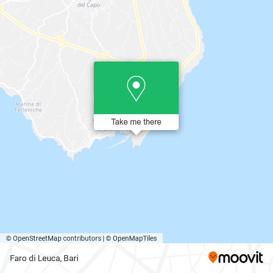 Faro di Leuca map