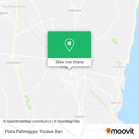 Pista Pattinaggio Tricase map