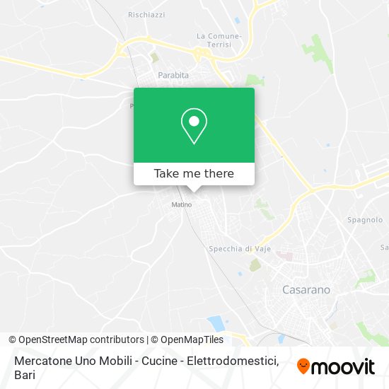 Mercatone Uno Mobili - Cucine - Elettrodomestici map