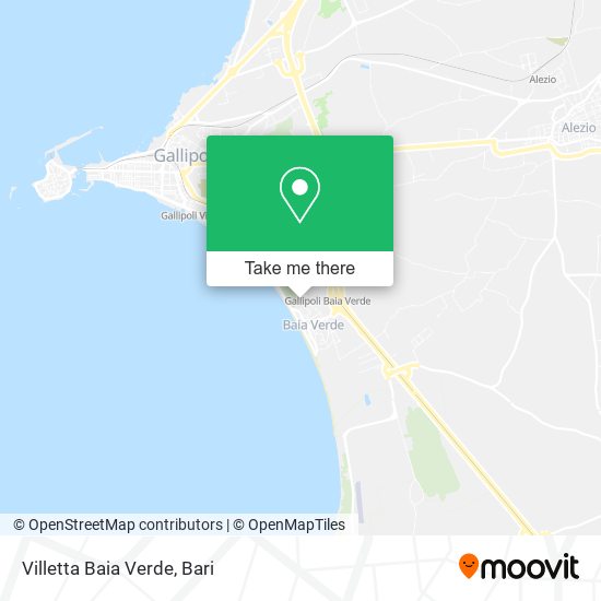 Villetta Baia Verde map