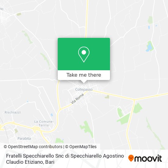 Fratelli Specchiarello Snc di Specchiarello Agostino Claudio Etiziano map