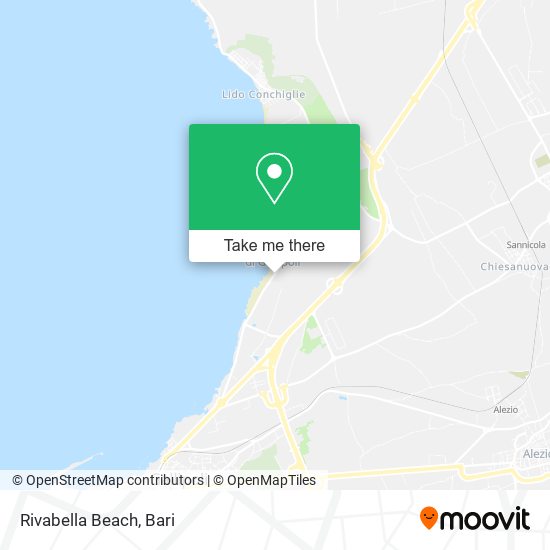 Rivabella Beach map