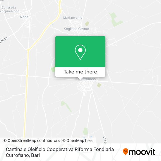 Cantina e Oleificio Cooperativa Riforma Fondiaria Cutrofiano map