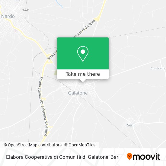 Elabora Cooperativa di Comunità di Galatone map