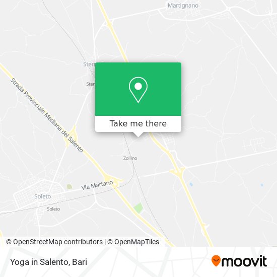 Yoga in Salento map