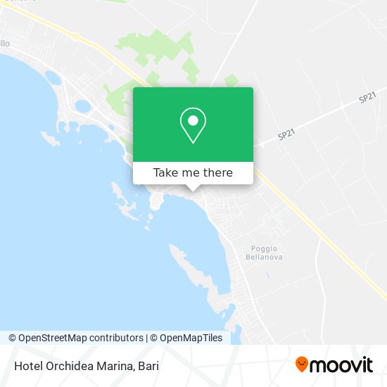 Hotel Orchidea Marina map