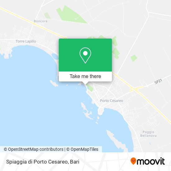 Spiaggia di Porto Cesareo map