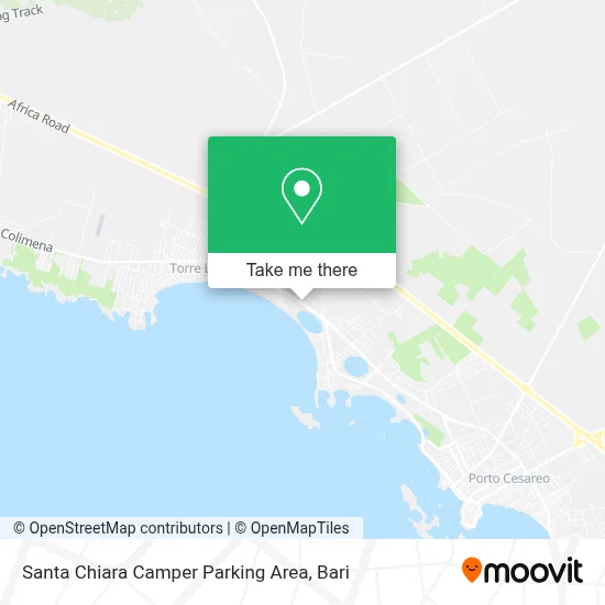 Santa Chiara Camper Parking Area map
