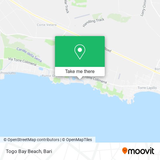 Togo Bay Beach map