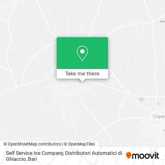 Self Service Ice Company, Distributori Automatici di Ghiaccio map