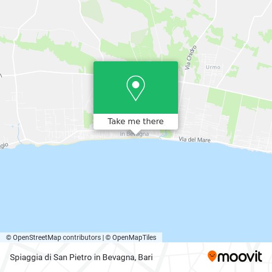 Spiaggia di San Pietro in Bevagna map