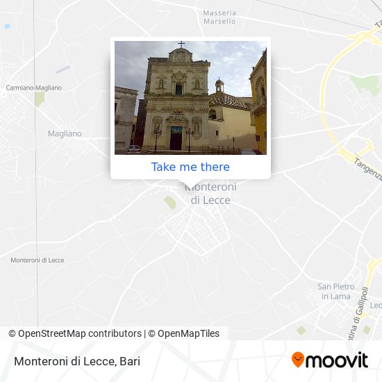 Monteroni di Lecce map