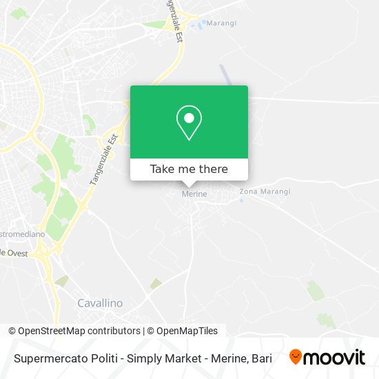 Supermercato Politi - Simply Market - Merine map